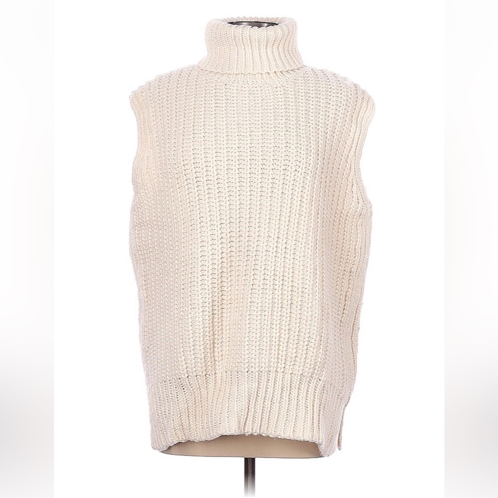 H&M sleeveless turtleneck sweater large